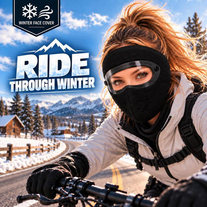 Winter Face Cover with Detachable Goggles – Windproof Thermal Fleece Mask